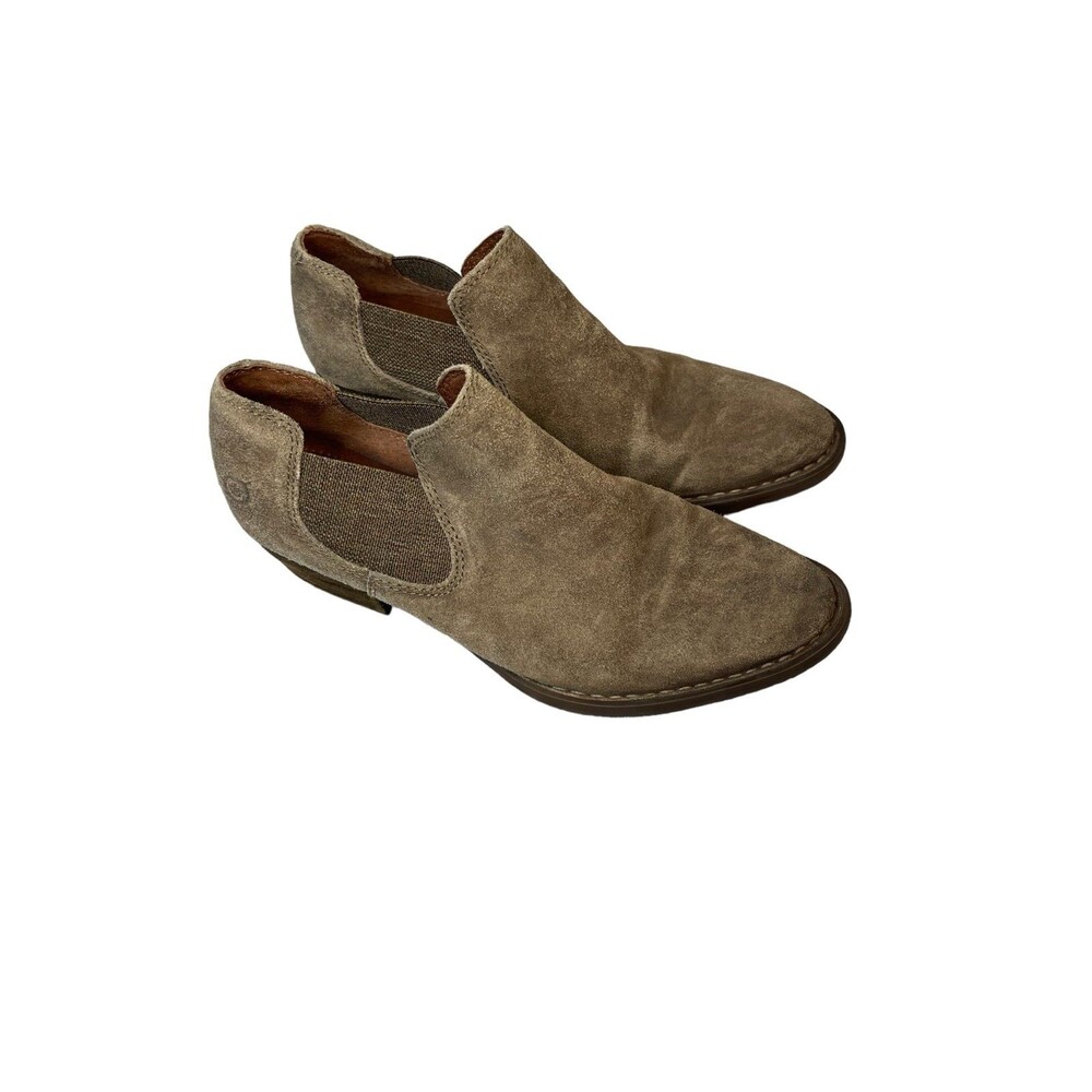 born Dalia women’s taupe distressed bootie 6 M boxCH